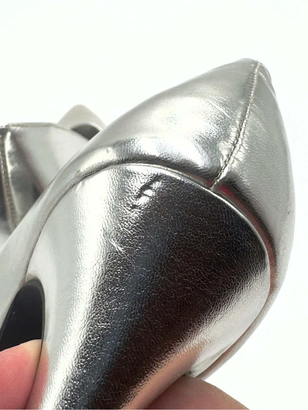 Qupid Silver Pointed-Toe Stiletto Pumps - Women's Dress Heels